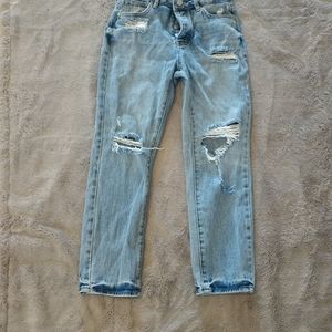 Pacsun blue ripped mom jeans